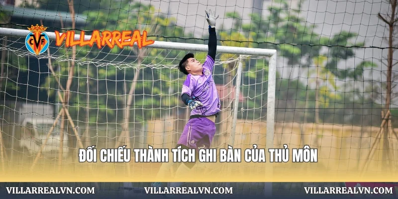 Đối chiếu thành tích ghi bàn của thủ môn
