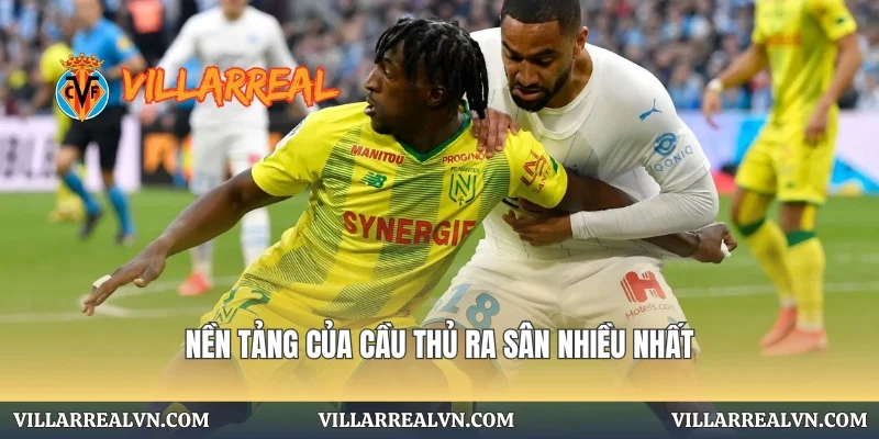 Nền tảng của cầu thủ ra sân nhiều nhất