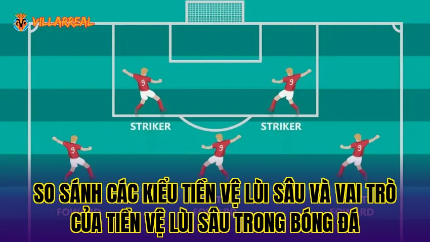 So sánh các kiểu tiền vệ lùi sâu và vai trò của tiền vệ lùi sâu trong bóng đá