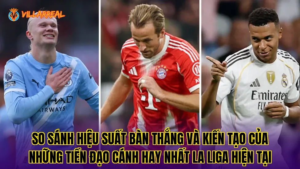 So sánh hiệu suất bàn thắng và kiến tạo của những tiền đạo cánh hay nhất La Liga hiện tại